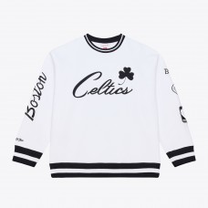 Boston Celtics Mitchell & Ness White Arctic Fleece Sweatshirt