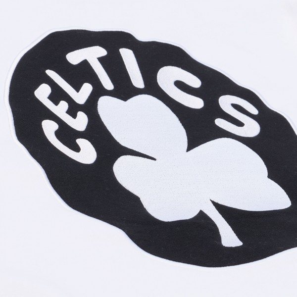 Boston Celtics Mitchell & Ness White Arctic Fleece Sweatshirt