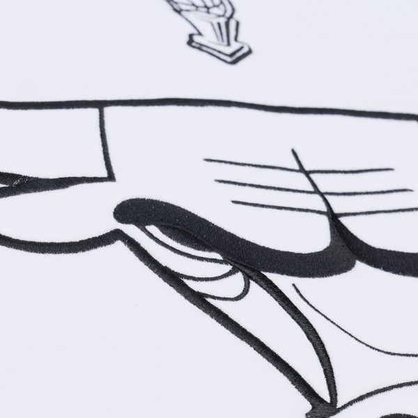 Chicago Bulls Mitchell & Ness White Hardwood Classics Arctic Fleece Sweatshirt