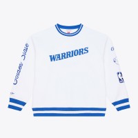 Golden State Warriors Mitchell & Ness White Arctic Fleece Sweatshirt