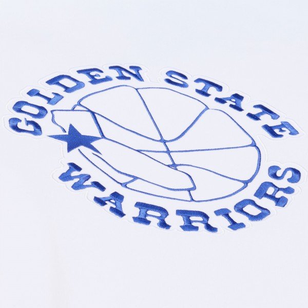 Golden State Warriors Mitchell & Ness White Arctic Fleece Sweatshirt