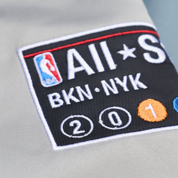 Куртка New York Knicks Mitchell & Ness Blue/Silver Thunderstorm Lightweight Satin Full-Snap