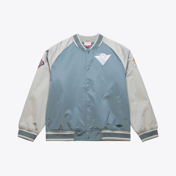 Рубашка Golden State Warriors Mitchell & Ness Blue/Silver Thunderstorm Lightweight Satin Jacket