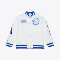 Рубашка Golden State Warriors Mitchell & Ness White Arctic Lightweight Satin Jacket