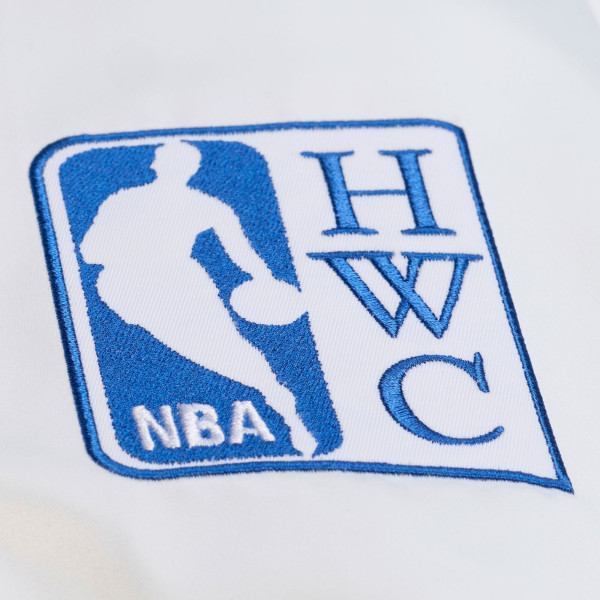 Рубашка Golden State Warriors Mitchell & Ness White Arctic Lightweight Satin Jacket