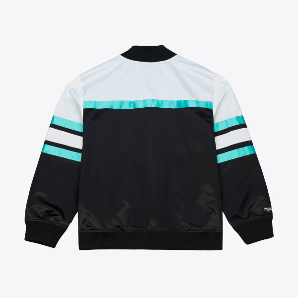 Куртка San Antonio Spurs Mitchell & Ness Black Hardwood Classics Head Coach Lightweight Satin Full-Snap