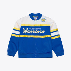 Рубашка Golden State Warriors Mitchell & Ness Royal Hardwood Classics Head Coach Lightweight Satin Jacket