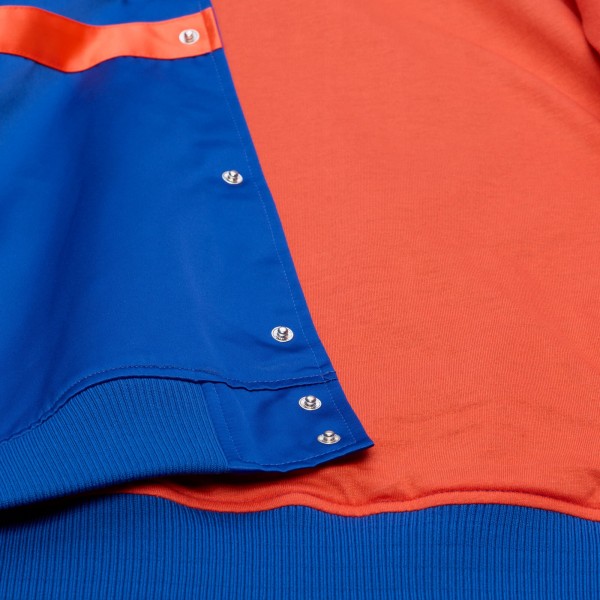 New York Knicks Mitchell & Ness Royal Hardwood Classics Head Coach Lightweight Satin Full-Snap Jacket