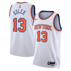 Джерси Unisex New York Knicks Tyler Kolek Nike White Swingman - Association Edition