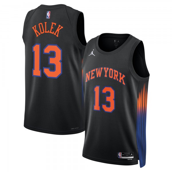 Джерси Unisex New York Knicks Tyler Kolek Jordan Brand Black Swingman - Statement Edition