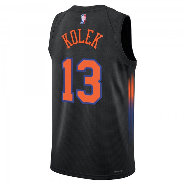 Джерси Unisex New York Knicks Tyler Kolek Jordan Brand Black Swingman - Statement Edition