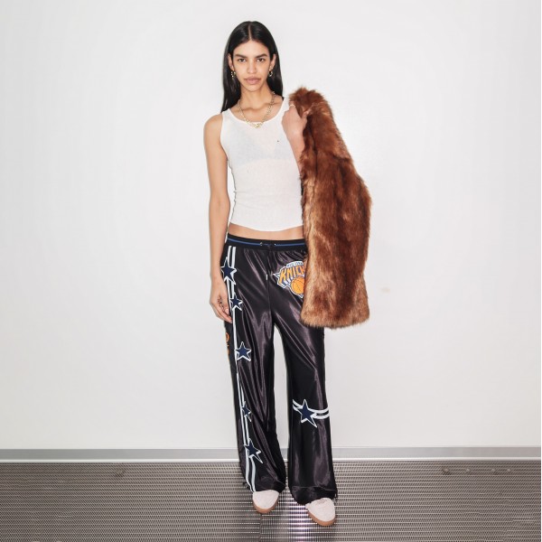 Unisex New York Knicks Off Season x NBA Black Track Pants