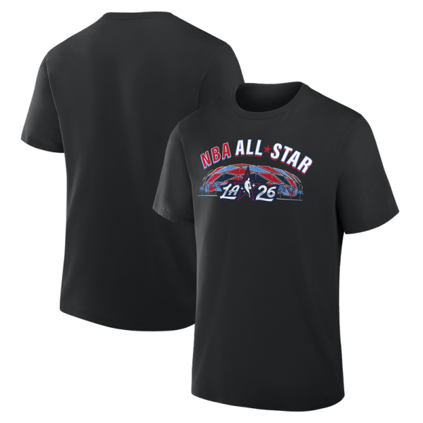 2026 NBA All-Star Game Black Pattern T-Shirt