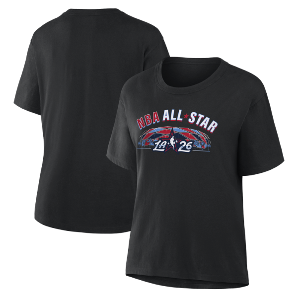 Женская 2026 NBA All-Star Game Black Pattern T-Shirt