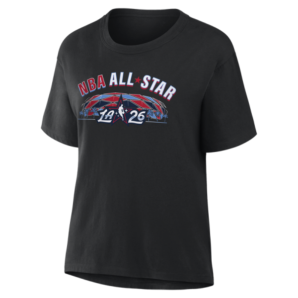 Женская 2026 NBA All-Star Game Black Pattern T-Shirt