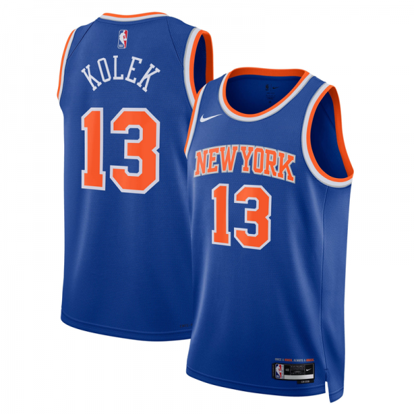 Джерси Unisex New York Knicks Tyler Kolek Nike Blue Swingman - Icon Edition