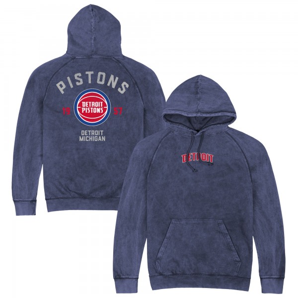 Unisex Detroit Pistons Stadium Essentials Blue Get Back Vintage Raglan Hoodie