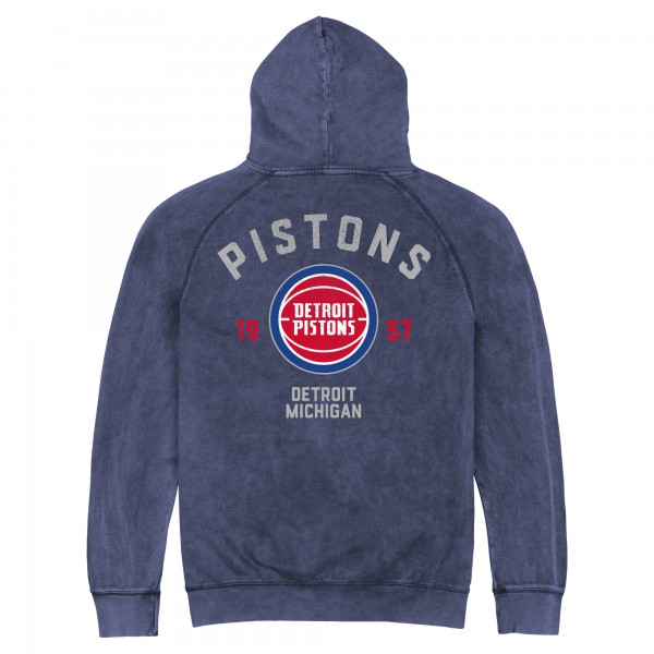 Unisex Detroit Pistons Stadium Essentials Blue Get Back Vintage Raglan Hoodie