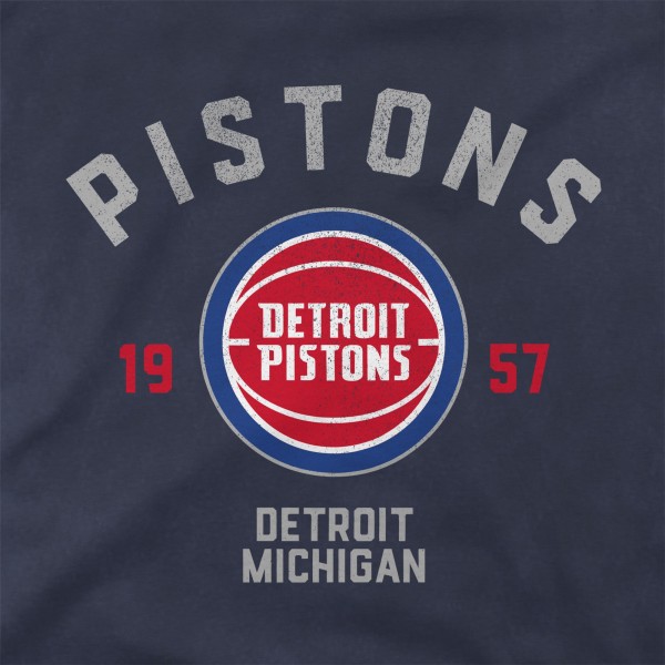 Unisex Detroit Pistons Stadium Essentials Blue Get Back Vintage Raglan Hoodie