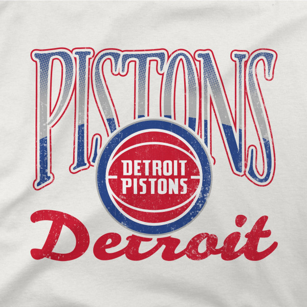Unisex Detroit Pistons Stadium Essentials Oatmeal Sky High Fleece Sweatshirt