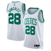Джерси Unisex Boston Celtics Hugo González Nike White Swingman - Association Edition