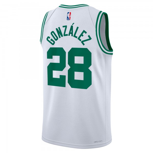 Джерси Unisex Boston Celtics Hugo González Nike White Swingman - Association Edition