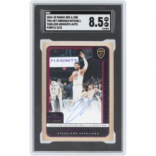 Donovan Mitchell Cleveland Cavaliers Autographed 2024-25 Panini One & One Cleveland Salutes Mitchells 71 Point Game Purple #TMA-MIT #3/35 SGC Authenticated 8.5 Card