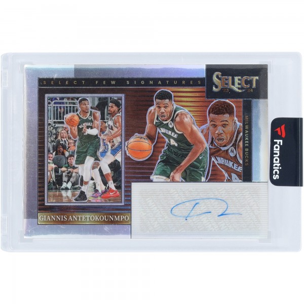 Giannis Antetokounmpo Milwaukee Bucks Autographed 2023-24 Panini Select Select Few #SF-GIA Card