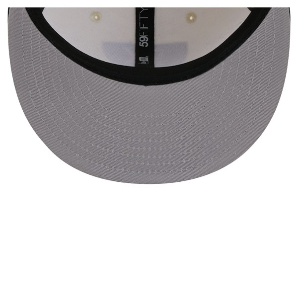 Бейсболка Brooklyn Nets New Era Cream/Black Deceptor 59FIFTY