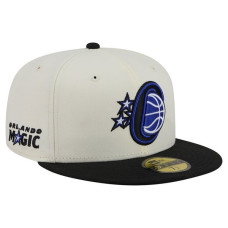 Бейсболка Orlando Magic New Era Cream/Black Deceptor 59FIFTY