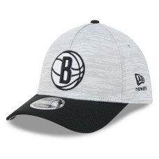 Бейсболка Brooklyn Nets New Era Gray 39THIRTY M-Crown Tech Stretch