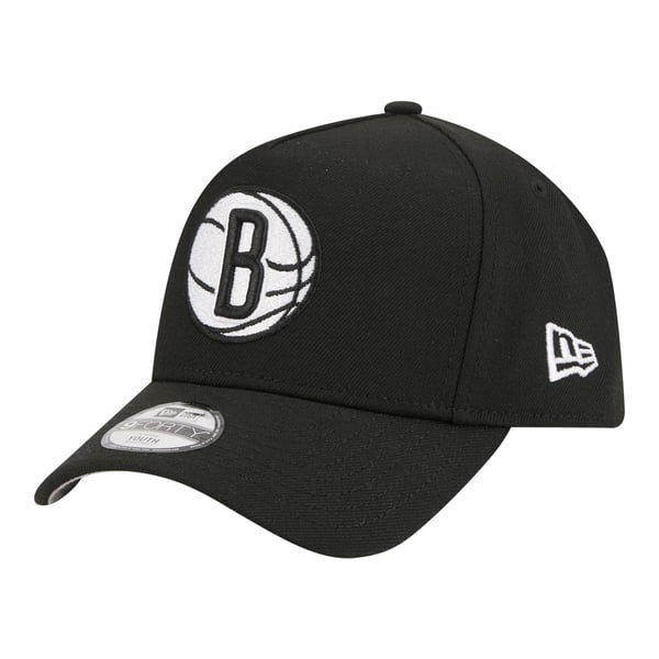 Детская бейсболка Brooklyn Nets New Era Black 9FORTY A-Frame