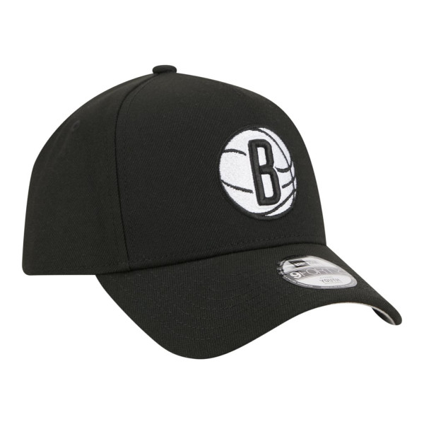 Детская бейсболка Brooklyn Nets New Era Black 9FORTY A-Frame