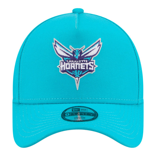 Детская бейсболка Charlotte Hornets New Era Teal 9FORTY A-Frame