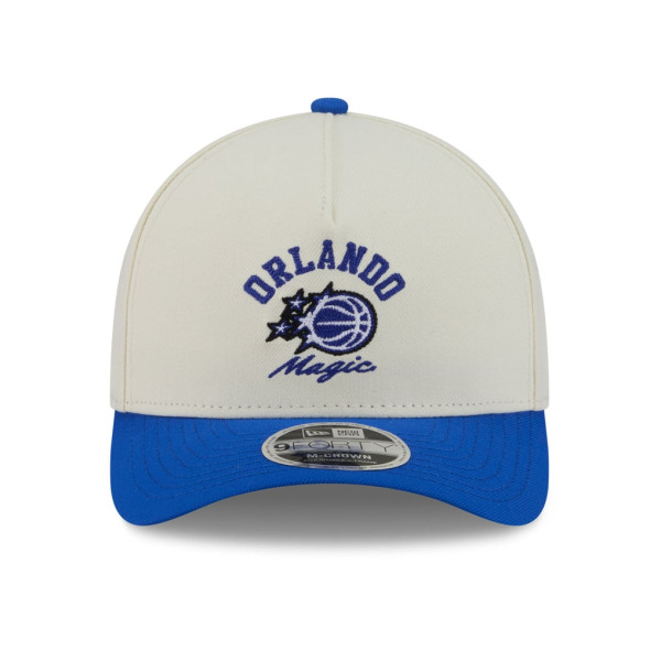 Бейсболка Orlando Magic New Era White/Blue Arch 9FORTY A-Frame M-Crown