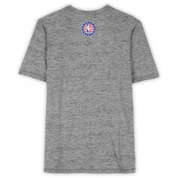 Philadelphia 76ers Fanatics Authentic Team-Issued Gray Hoops For Troops T-Shirt from the 2025-26 NBA Season