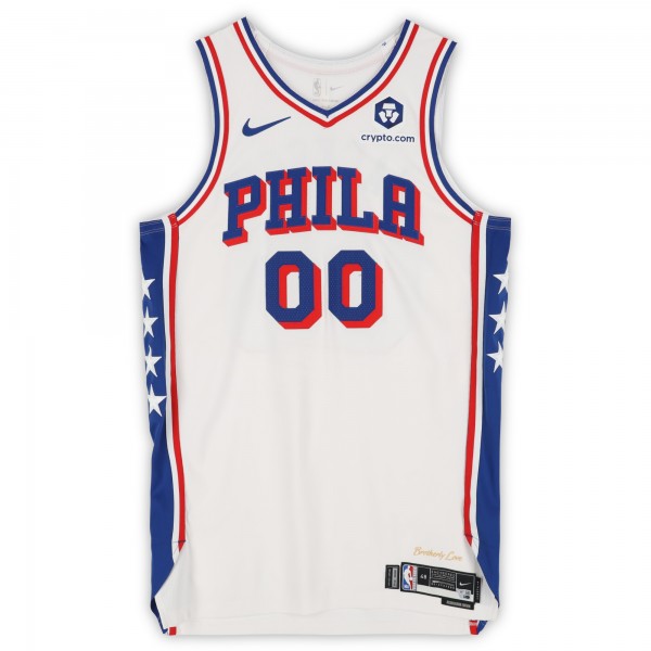 Reggie Jackson Philadelphia 76ers Fanatics Authentic Player-Issued #00 White Nike Jersey from the 2024-25 NBA Season - Size 48+4
