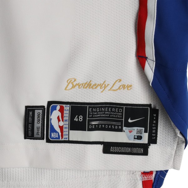 Reggie Jackson Philadelphia 76ers Fanatics Authentic Player-Issued #00 White Nike Jersey from the 2024-25 NBA Season - Size 48+4