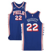 Oshae Brissett Philadelphia 76ers Fanatics Authentic Player-Issued #22 Royal Nike Jersey from the 2024-25 NBA Season - Size 50+6