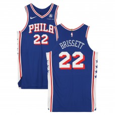Oshae Brissett Philadelphia 76ers Fanatics Authentic Player-Issued #22 Royal Nike Jersey from the 2024-25 NBA Season - Size 50+6