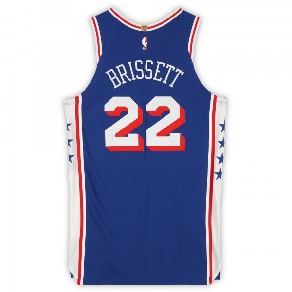Oshae Brissett Philadelphia 76ers Fanatics Authentic Player-Issued #22 Royal Nike Jersey from the 2024-25 NBA Season - Size 50+6