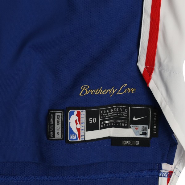 Oshae Brissett Philadelphia 76ers Fanatics Authentic Player-Issued #22 Royal Nike Jersey from the 2024-25 NBA Season - Size 50+6