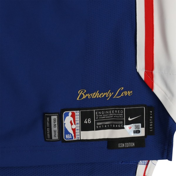 Judah Mintz Philadelphia 76ers Fanatics Authentic Player-Issued #33 Royal Nike Jersey from the 2024-25 NBA Season - Size 46+4