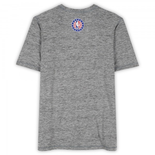Joel Embiid Philadelphia 76ers Fanatics Authentic Player-Worn Gray Hoops For Troops T-Shirt from the 2025-26 NBA Season - Size XLT