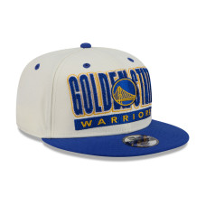 Детская бейсболка Golden State Warriors New Era Cream/Royal Classic 9FIFTY