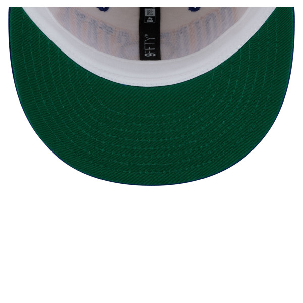 Детская бейсболка Golden State Warriors New Era Cream/Royal Classic 9FIFTY