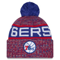 Детская шапка с помпоном Philadelphia 76ers New Era Red Alternate Tri-Color Cuffed