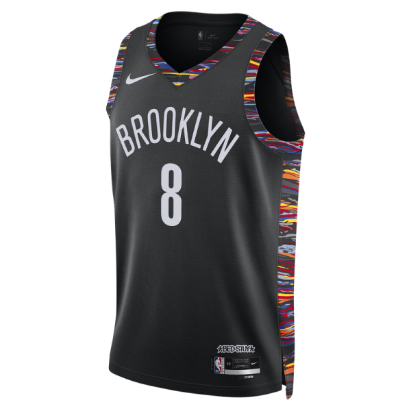 Джерси Unisex Brooklyn Nets Egor Dëmin Nike Black 2025/26 Swingman - City Edition
