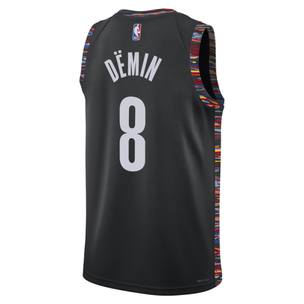 Джерси Unisex Brooklyn Nets Egor Dëmin Nike Black 2025/26 Swingman - City Edition