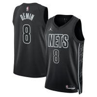 Джерси Unisex Brooklyn Nets Egor Dëmin Jordan Brand Black Swingman - Statement Edition